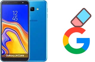 How to delete the Google account in Samsung Galaxy J4 Core