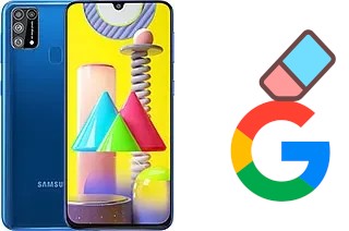 How to delete the Google account in Samsung Galaxy M31 Prime