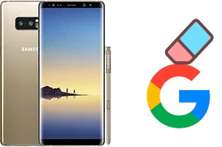 How to delete the Google account in Samsung Galaxy Note8