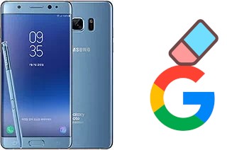 How to delete the Google account in Samsung Galaxy Note FE