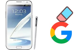 How to delete the Google account in Samsung Galaxy Note II N7100