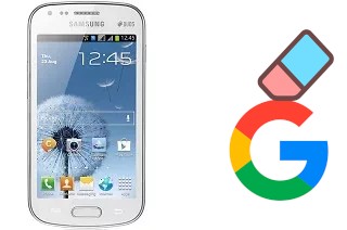 How to delete the Google account in Samsung Galaxy S Duos S7562