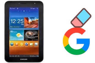 How to delete the Google account in Samsung P6210 Galaxy Tab 7.0 Plus