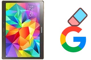 How to delete the Google account in Samsung Galaxy Tab S 10.5