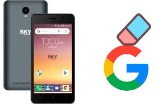 How to delete the Google account in Sky-Devices Elite C5