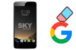 How to delete the Google account in Sky-Devices Sky Elite 5-5L Plus