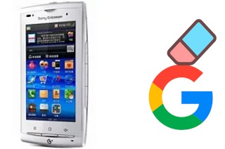 How to delete the Google account in Sony Ericsson A8i