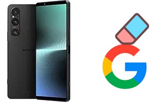 How to delete the Google account in Sony Xperia 1 V