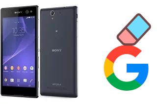 How to delete the Google account in Sony Xperia C3 Dual