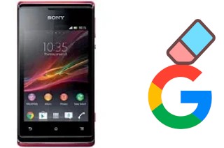 How to delete the Google account in Sony Xperia E