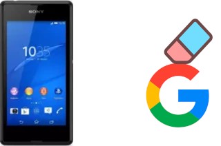 How to delete the Google account in Sony Xperia E3 4G