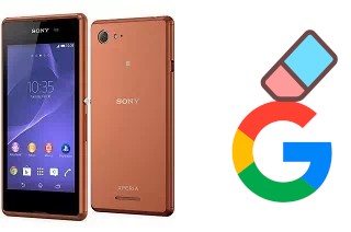 How to delete the Google account in Sony Xperia E3 Dual