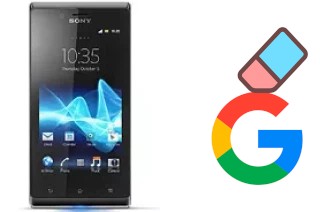 How to delete the Google account in Sony Xperia J