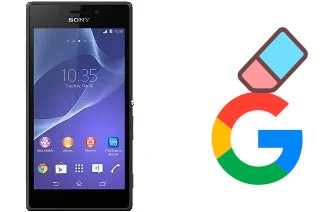 How to delete the Google account in Sony Xperia M2 Aqua