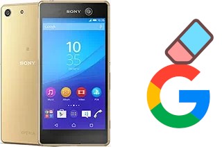 How to delete the Google account in Sony Xperia M5 Dual