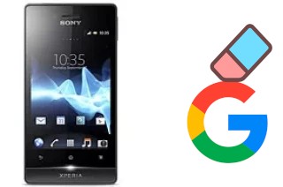 How to delete the Google account in Sony Xperia miro