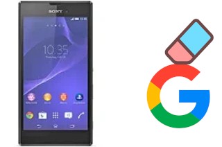 How to delete the Google account in Sony Xperia T3