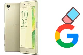 How to delete the Google account in Sony Xperia X