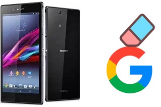 How to delete the Google account in Sony Xperia Z Ultra