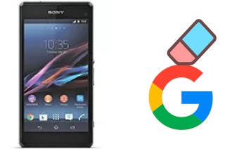 How to delete the Google account in Sony Xperia Z1 Compact