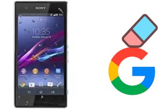 How to delete the Google account in Sony Xperia Z1s