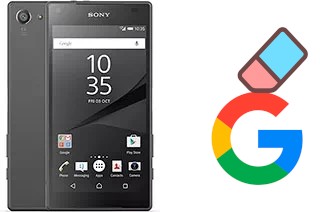 How to delete the Google account in Sony Xperia Z5 Compact