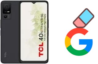 How to delete the Google account in TCL 40 NxtPaper 5G