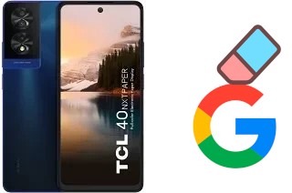 How to delete the Google account in TCL 40 NxtPaper