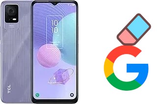 How to delete the Google account in TCL 405