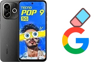 How to delete the Google account in Tecno Pop 9