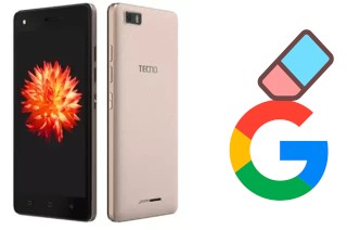 How to delete the Google account in Tecno W3