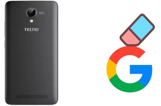 How to delete the Google account in Tecno W4