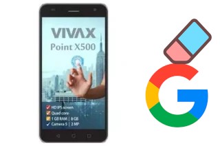 How to delete the Google account in Vivax Point X500