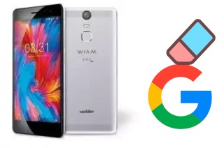 How to delete the Google account in Wolder Wiam 65 Lite