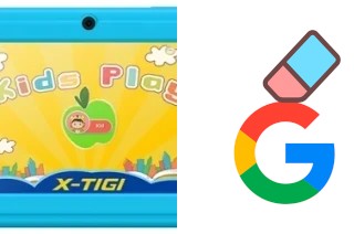 How to delete the Google account in X-TIGI KIDS Tab