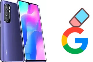 How to delete the Google account in Xiaomi Mi Note 10 Lite