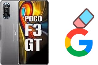 How to delete the Google account in Xiaomi Poco F3 GT