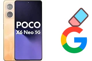 How to delete the Google account in Xiaomi Poco X6 Neo