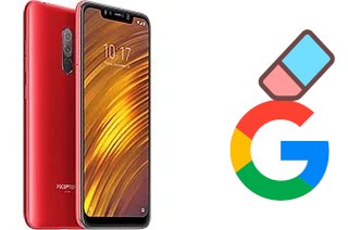 How to delete the Google account in Xiaomi Pocophone F1