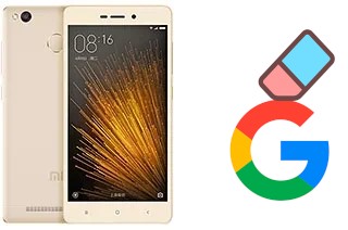 How to delete the Google account in Xiaomi Redmi 3x