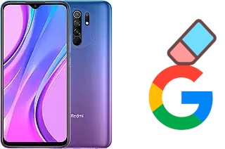 How to delete the Google account in Xiaomi Redmi 9