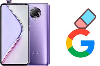 How to delete the Google account in Xiaomi Redmi K30 Pro Zoom