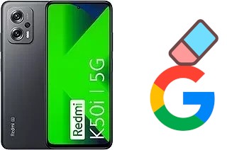 How to delete the Google account in Xiaomi Redmi K50i