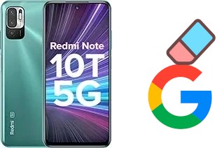 How to delete the Google account in Xiaomi Redmi Note 10T 5G