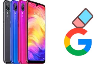 How to delete the Google account in Xiaomi Redmi Note 7