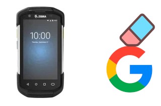 How to delete the Google account in Zebra TC72