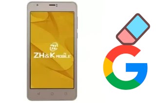 How to delete the Google account in ZH-K Mobile Spark 3