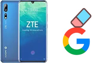 How to delete the Google account in ZTE Axon 10 Pro 5G