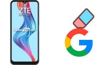 How to delete the Google account in ZTE Blade V20 Smart