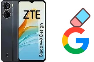 How to delete the Google account in ZTE Blade V40 Design